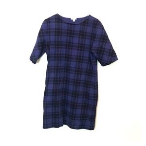 Gap knitted blue and black gingham